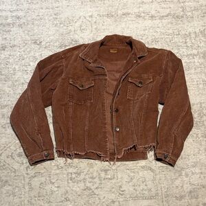 Cropped Corduroy Jacket